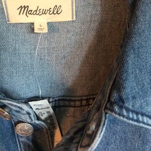 Madewell denim jumpsuit size large.